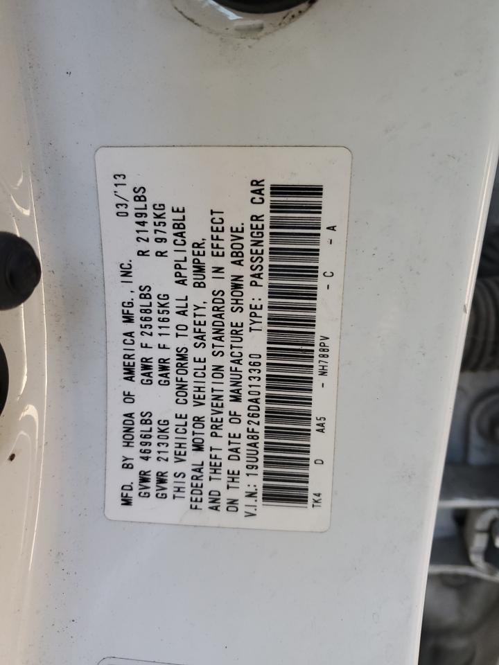 VIN 19UUA8F26DA013360 2013 ACURA TL no.12