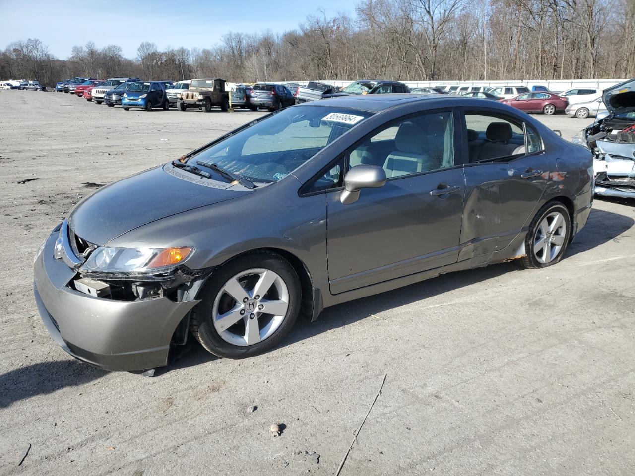 2008 Honda Civic Ex for Sale in Ellwood City, PA - Side