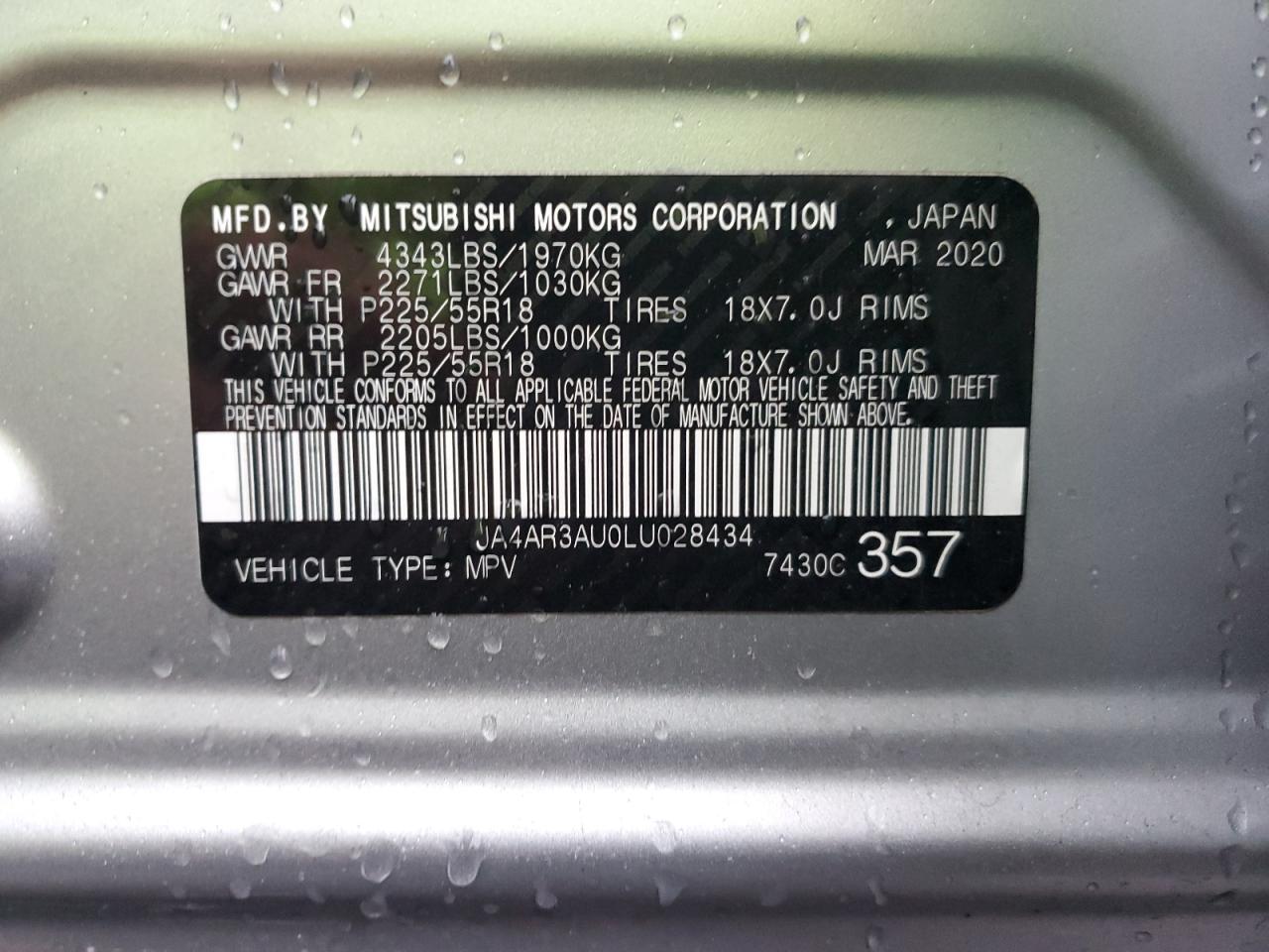 2020 Mitsubishi Outlander Sport Es VIN: JA4AR3AU0LU028434 Lot: 81479644