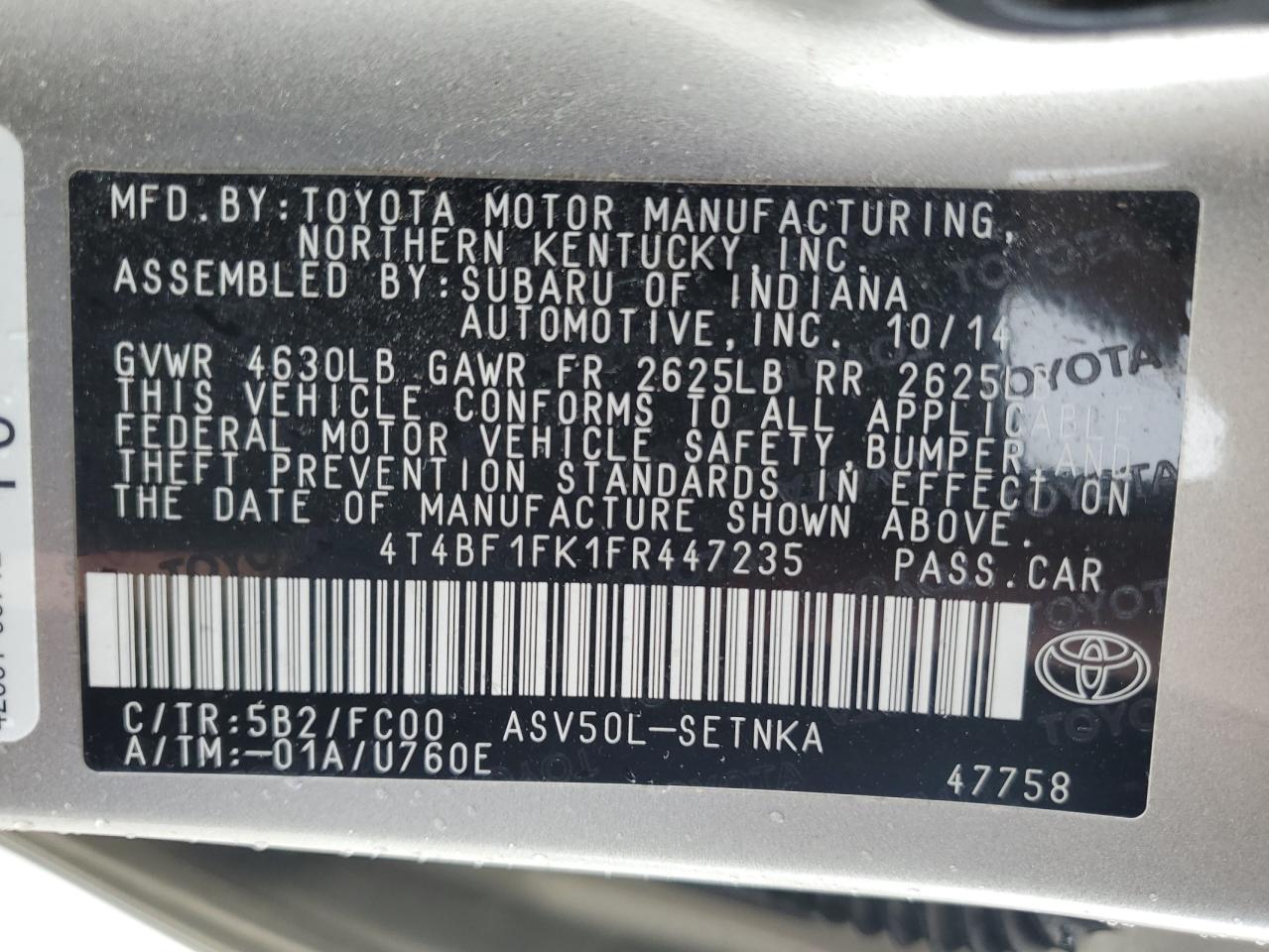 2015 Toyota Camry - Image 13