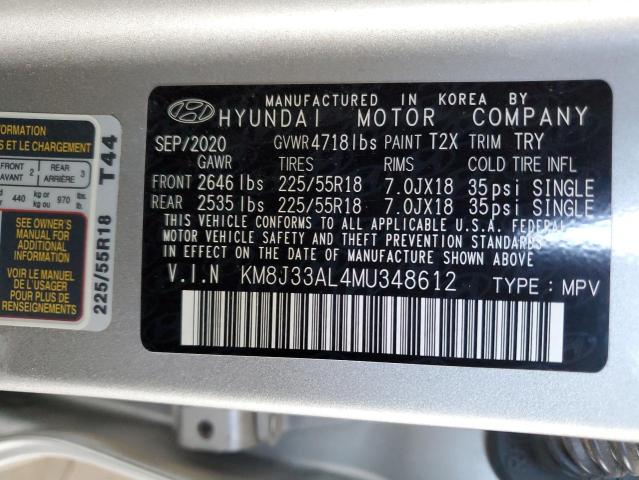 KM8J33AL4MU348612 Hyundai Tucson LIM 13