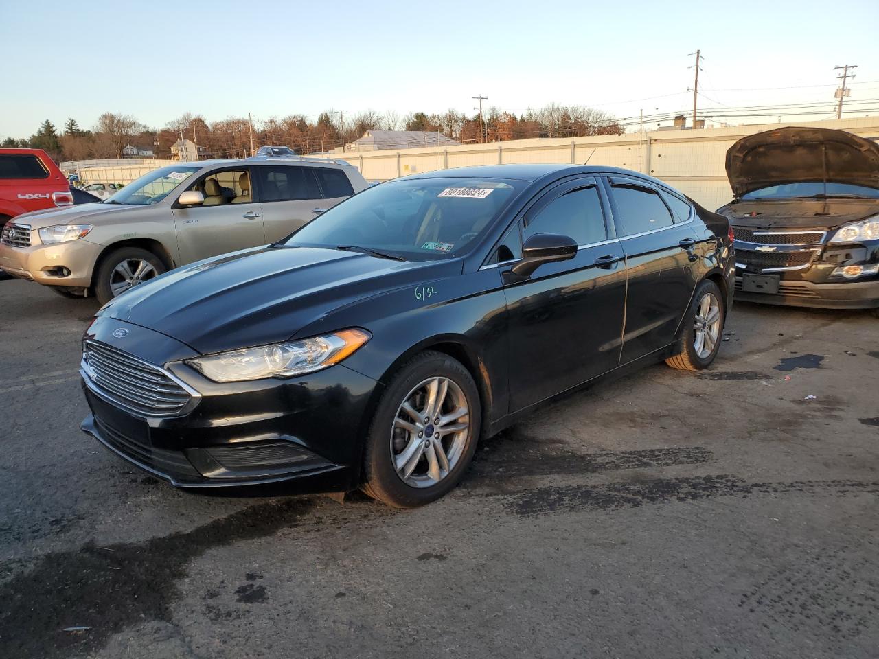 VIN 3FA6P0HD9JR237641 2018 FORD FUSION no.1