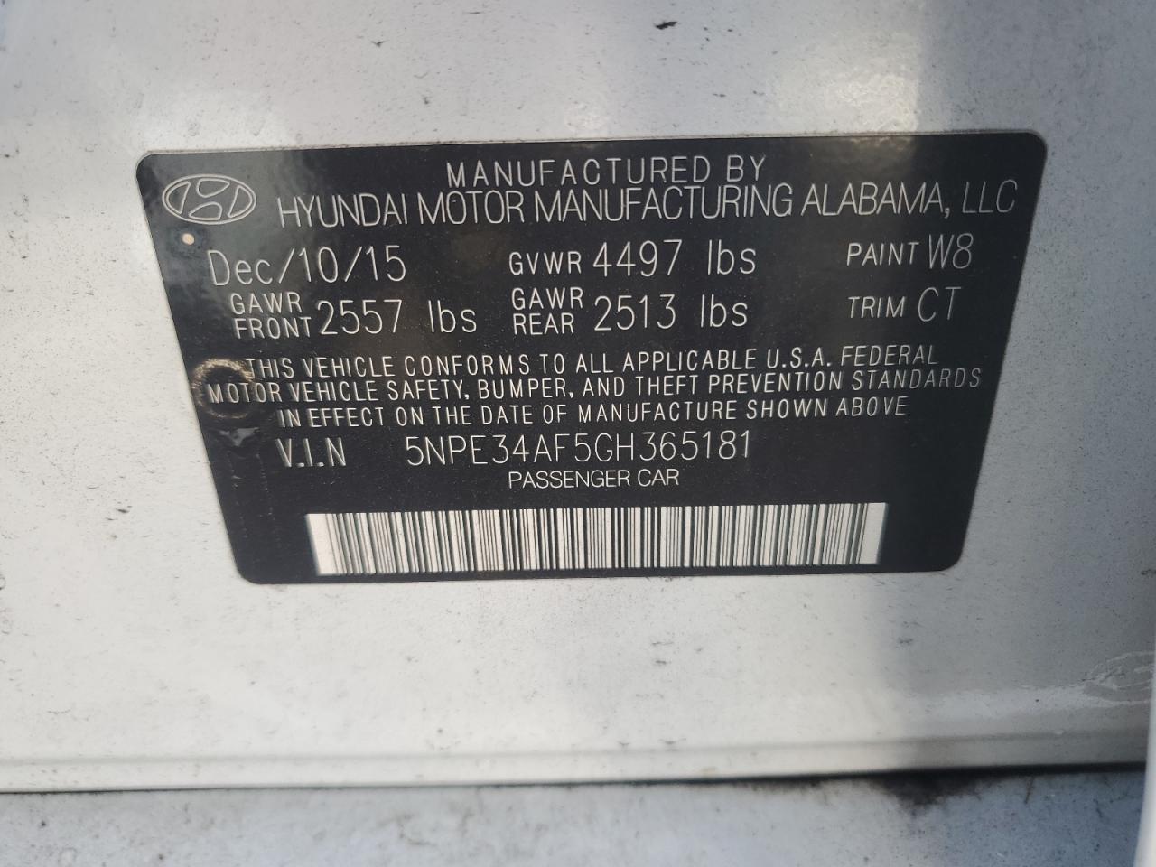2016 Hyundai Sonata - Image 12