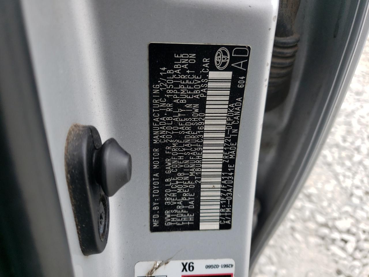 2015 Toyota Corolla - Image 12
