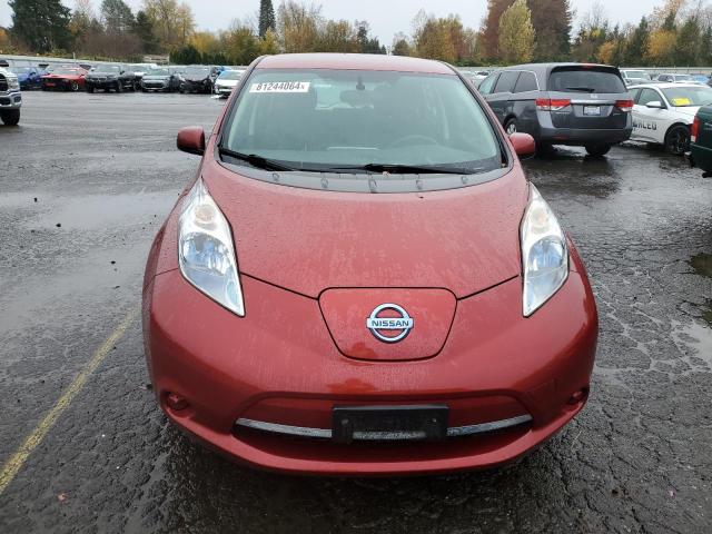  NISSAN LEAF 2014 Червоний