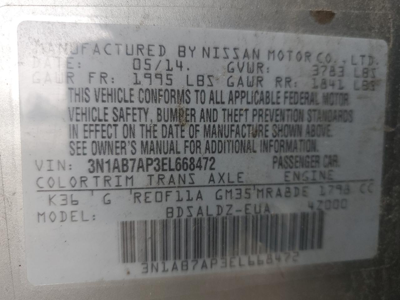 2014 Nissan Sentra - Image 12