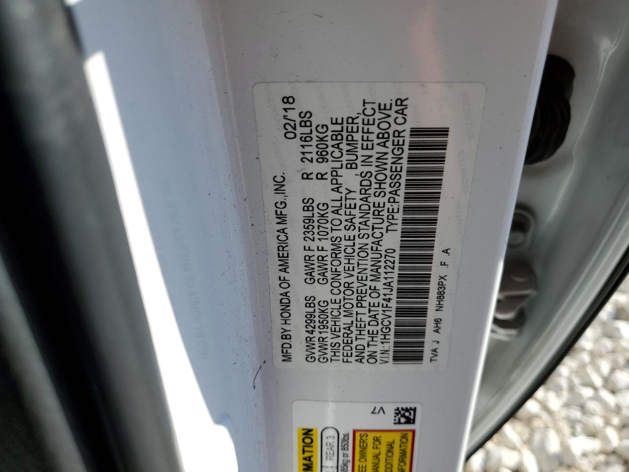 2018 Honda Accord - Image 12