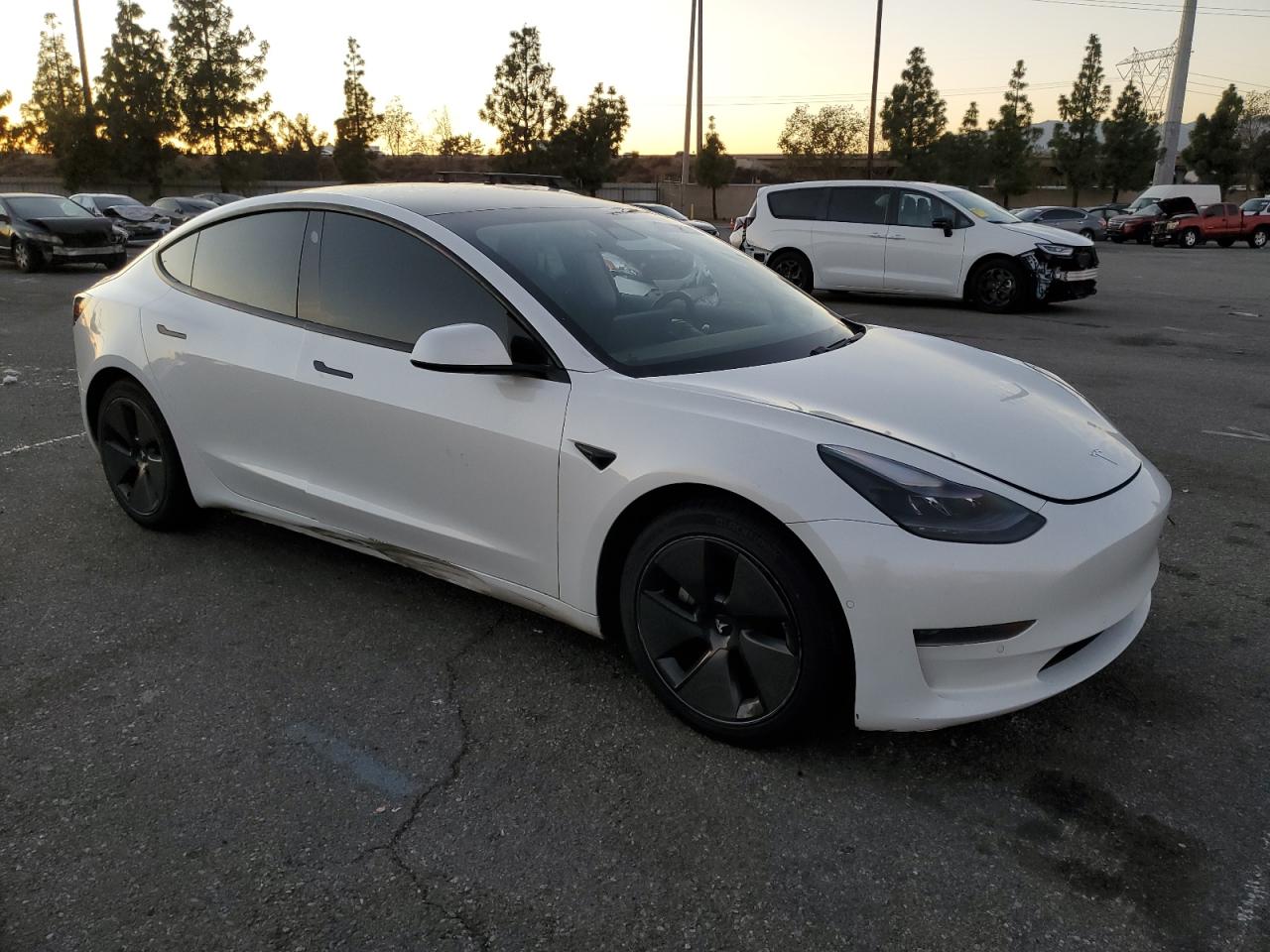 VIN 5YJ3E1EA7MF996815 2021 TESLA MODEL 3 no.4