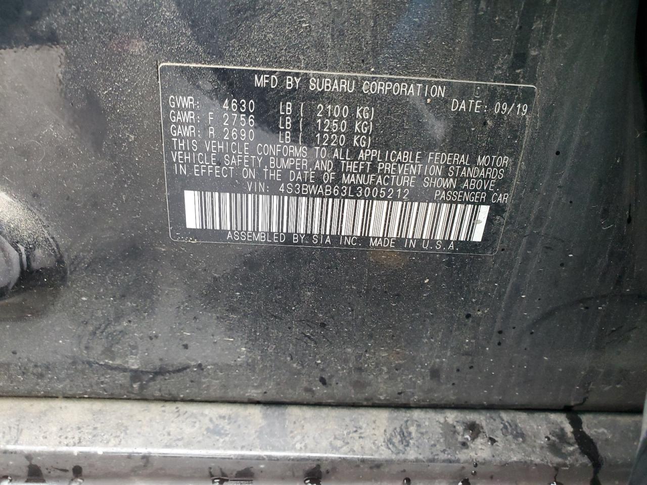 2020 Subaru Legacy - Image 13