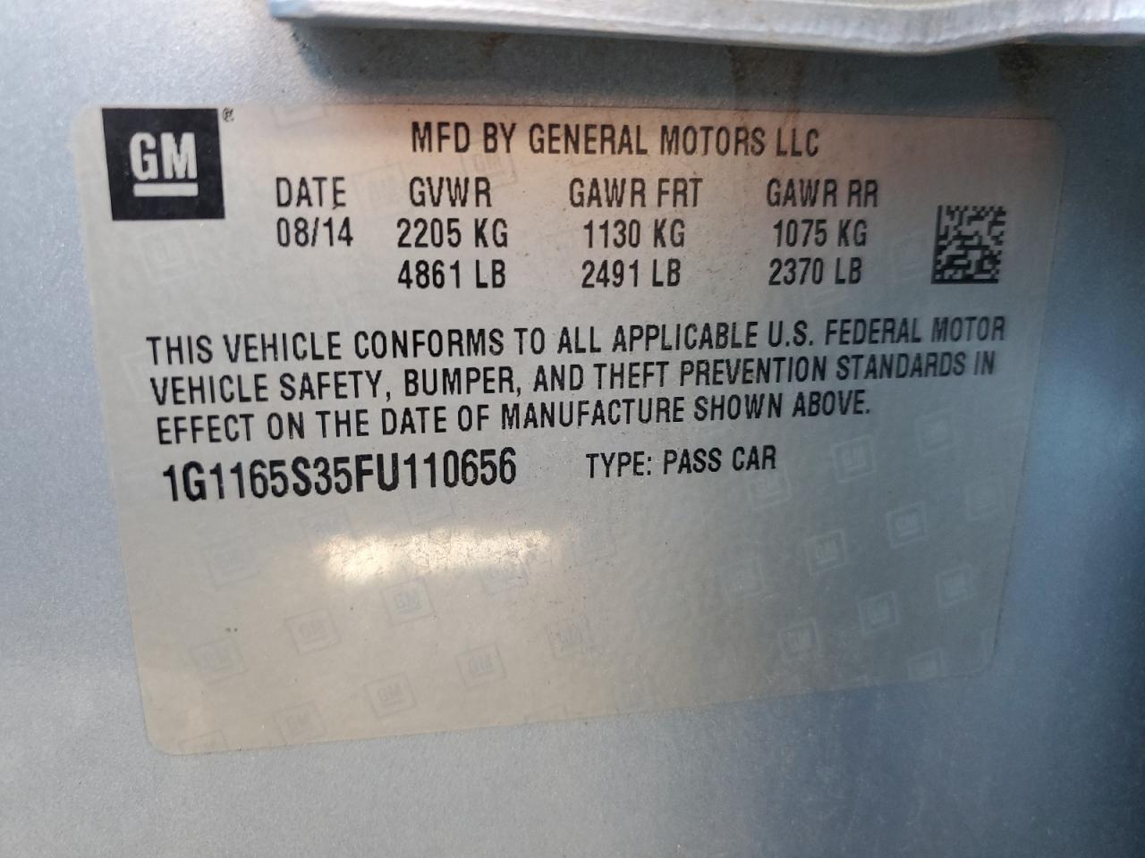 2015 Chevrolet Impala - Image 12