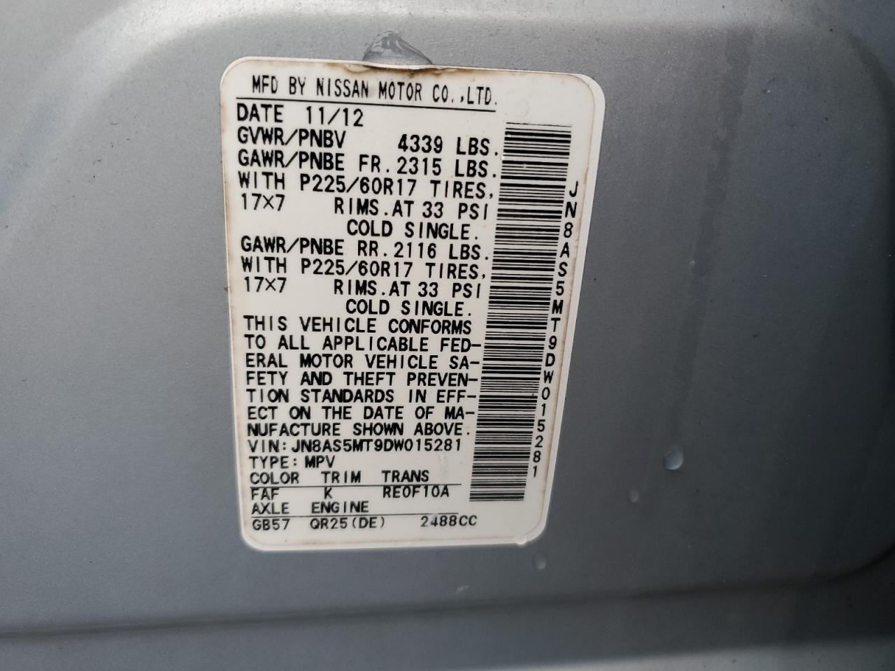 2013 Nissan Rogue - Image 16