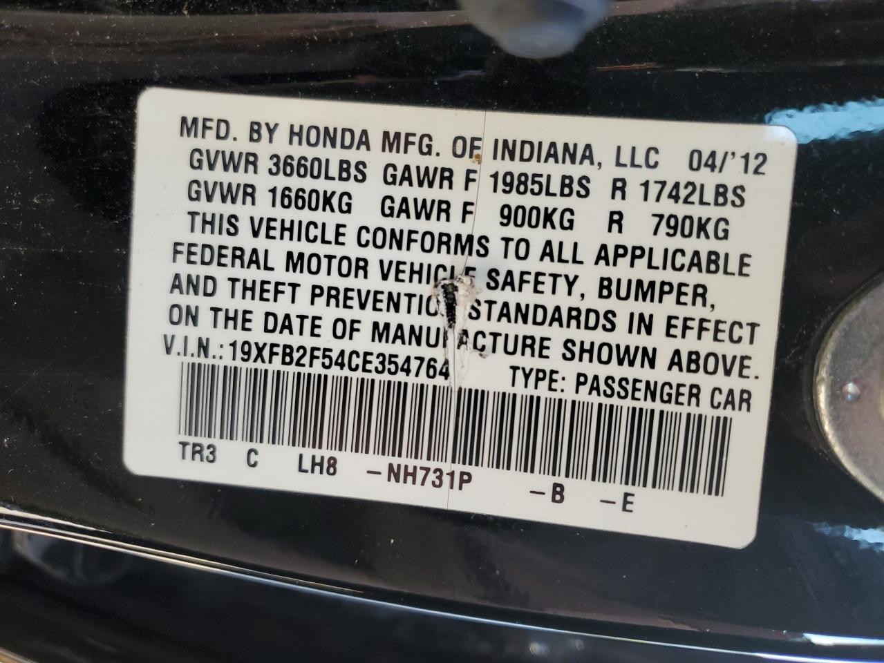 2012 Honda Civic - Image 13
