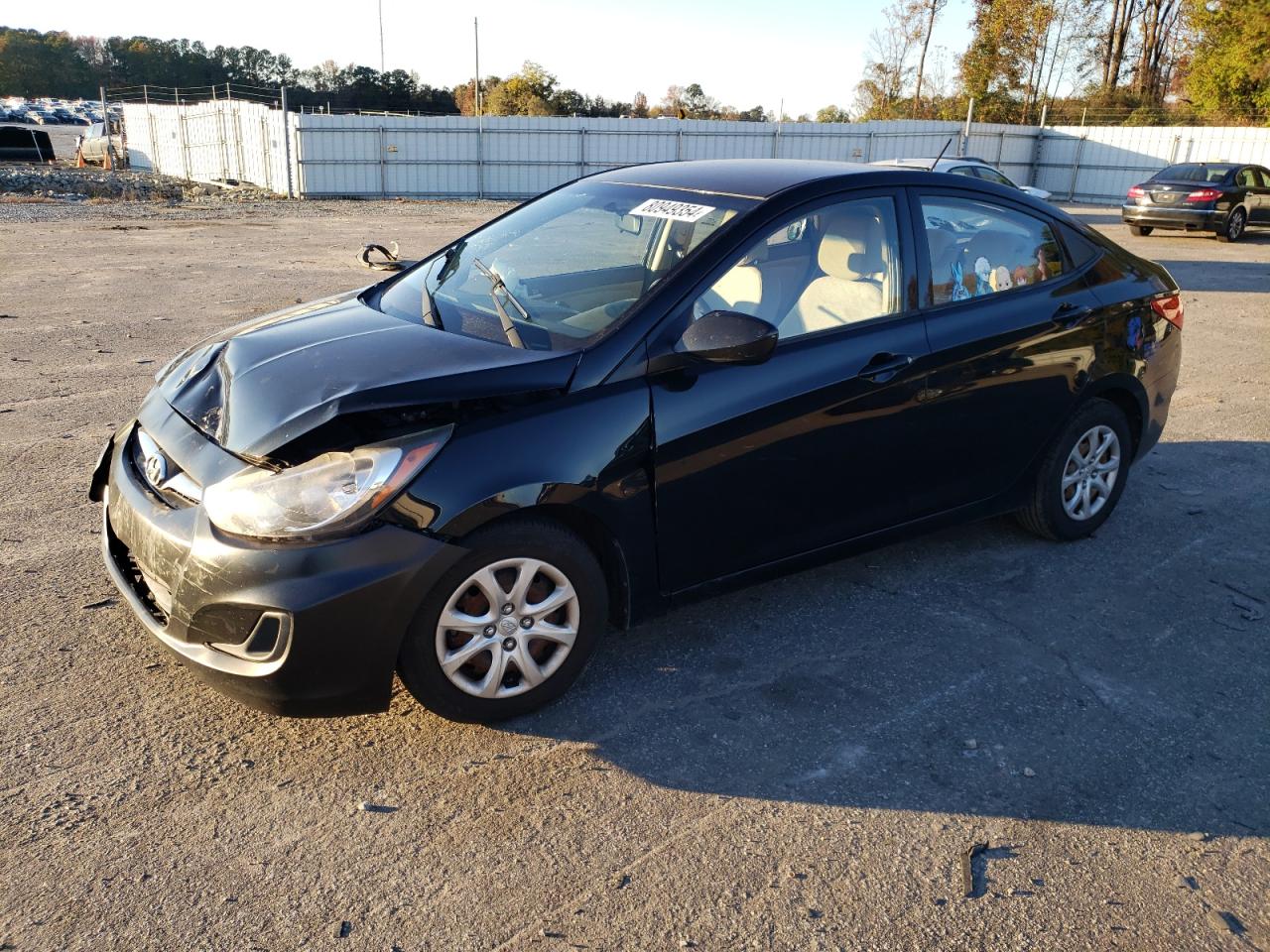 2012 Hyundai Accent Gls black null gas KMHCT4AE8CU225085 photo #1