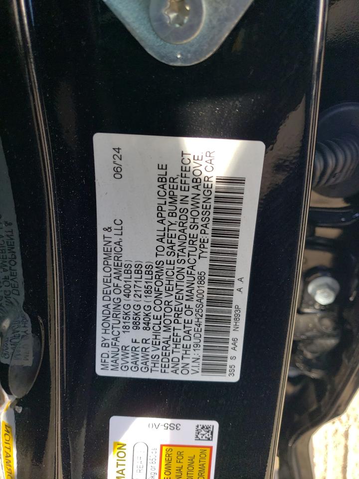 VIN 19UDE4H25SA001885 2025 ACURA INTEGRA no.12