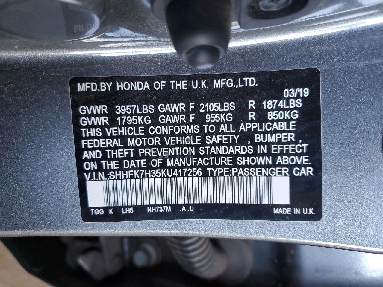 2019 Honda Civic - Image 12