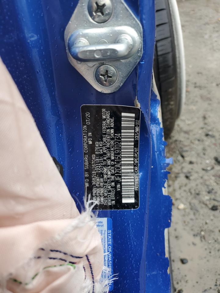 2020 Subaru Brz Limited VIN: JF1ZCAC15L9702734 Lot: 79071614
