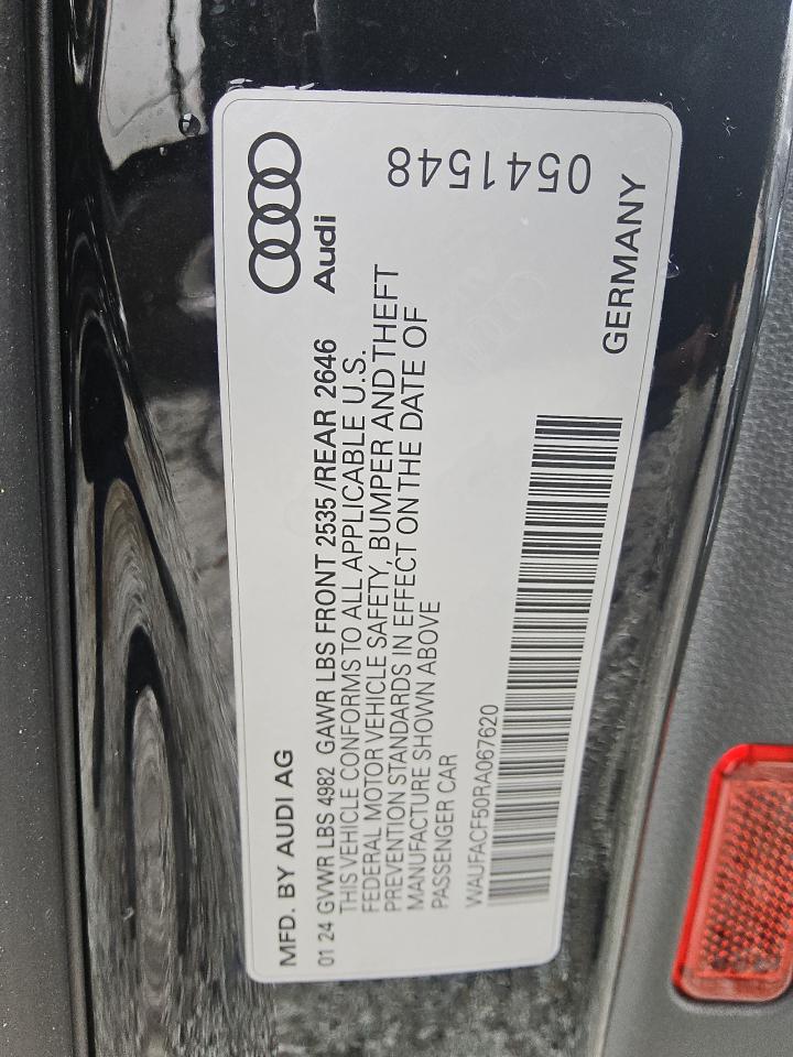 2024 Audi A5 Premium Plus 45 VIN: WAUFACF50RA067620 Lot: 80042184