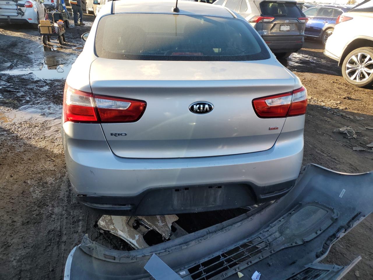 2014 Kia Rio Lx VIN: KNADM4A32E6361477 Lot: 80312344