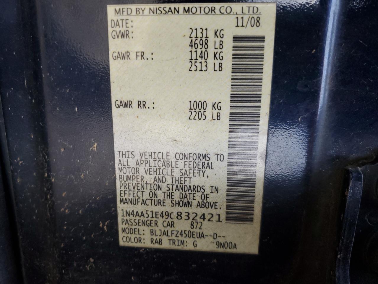 2009 Nissan Maxima - Image 14