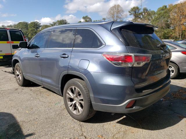  TOYOTA HIGHLANDER 2014 Granatowy