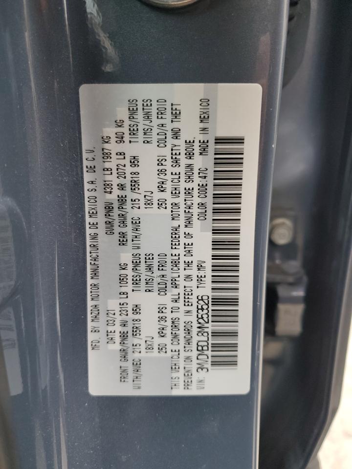 2021 Mazda Cx-30 Premium VIN: 3MVDMBDL8MM253526 Lot: 78862754