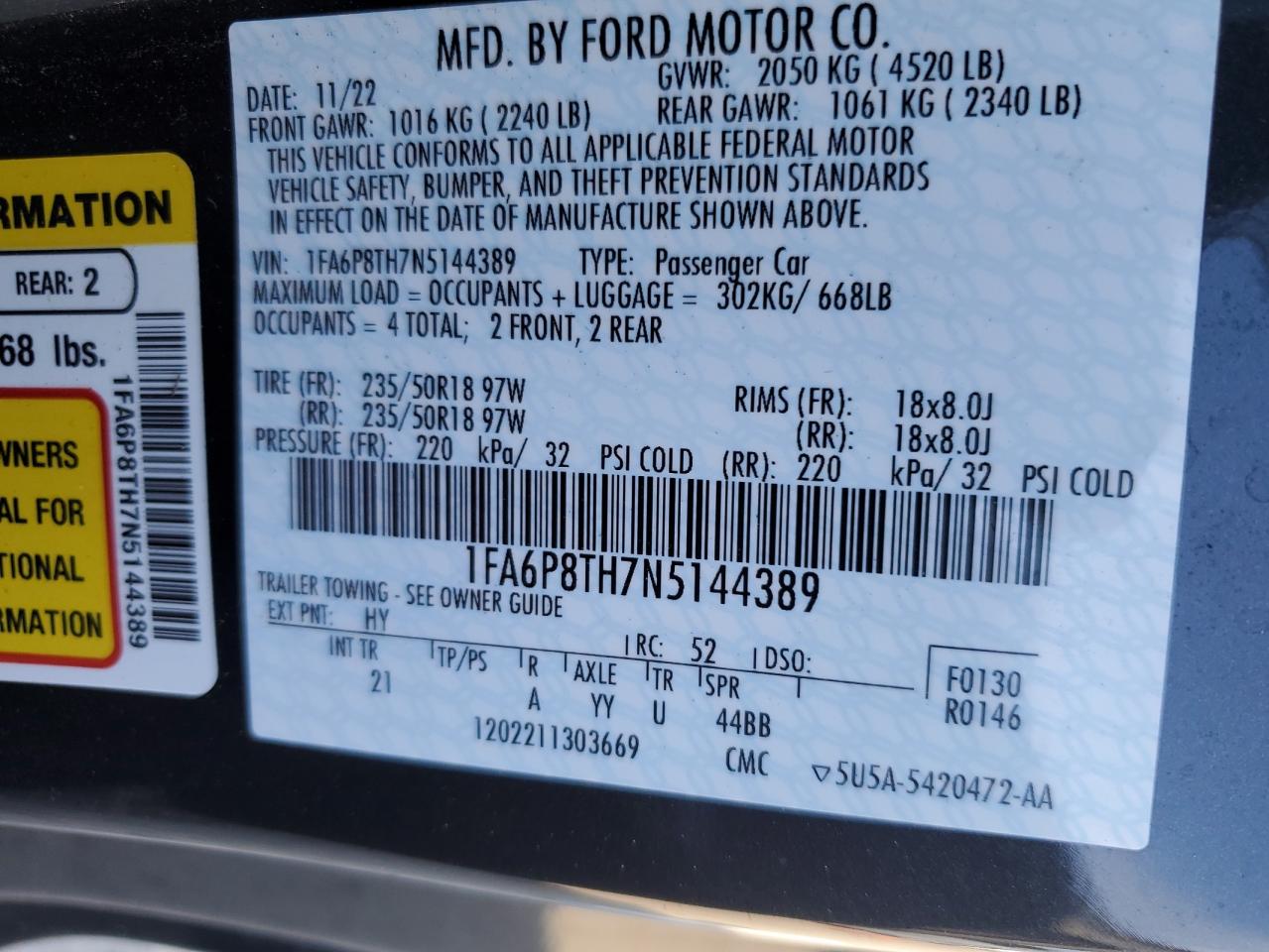 2022 Ford Mustang - Image 13