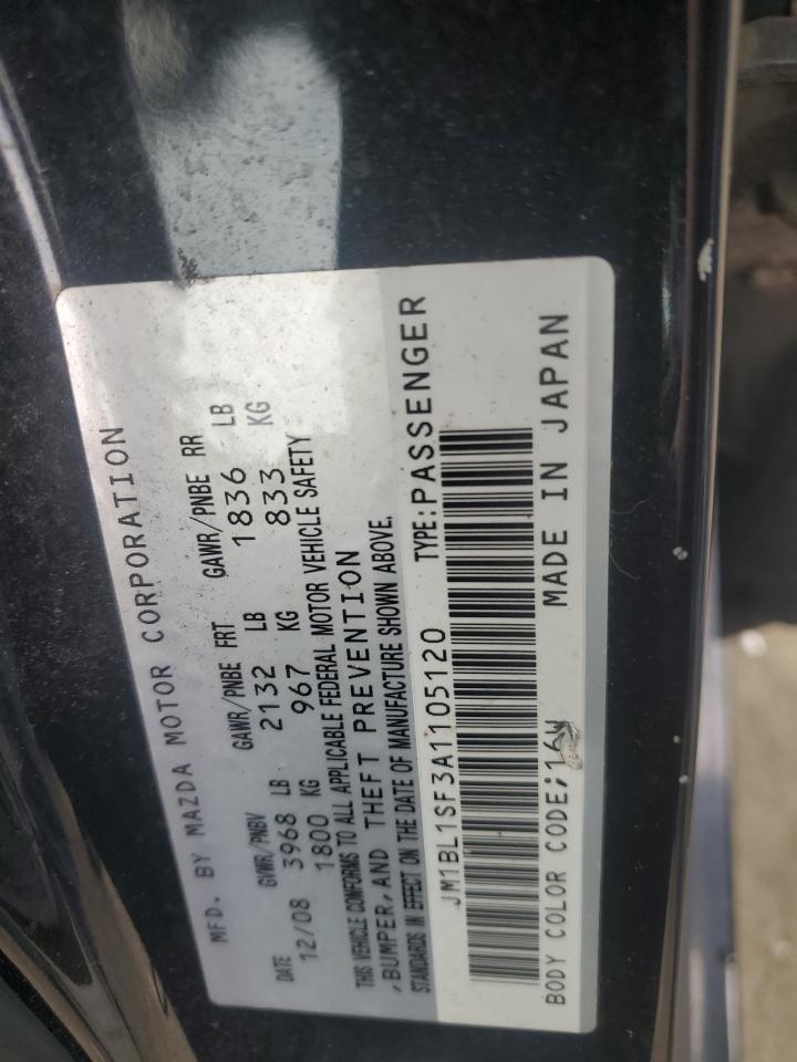 2010 Mazda 3 I VIN: JM1BL1SF3A1105120 Lot: 86810654