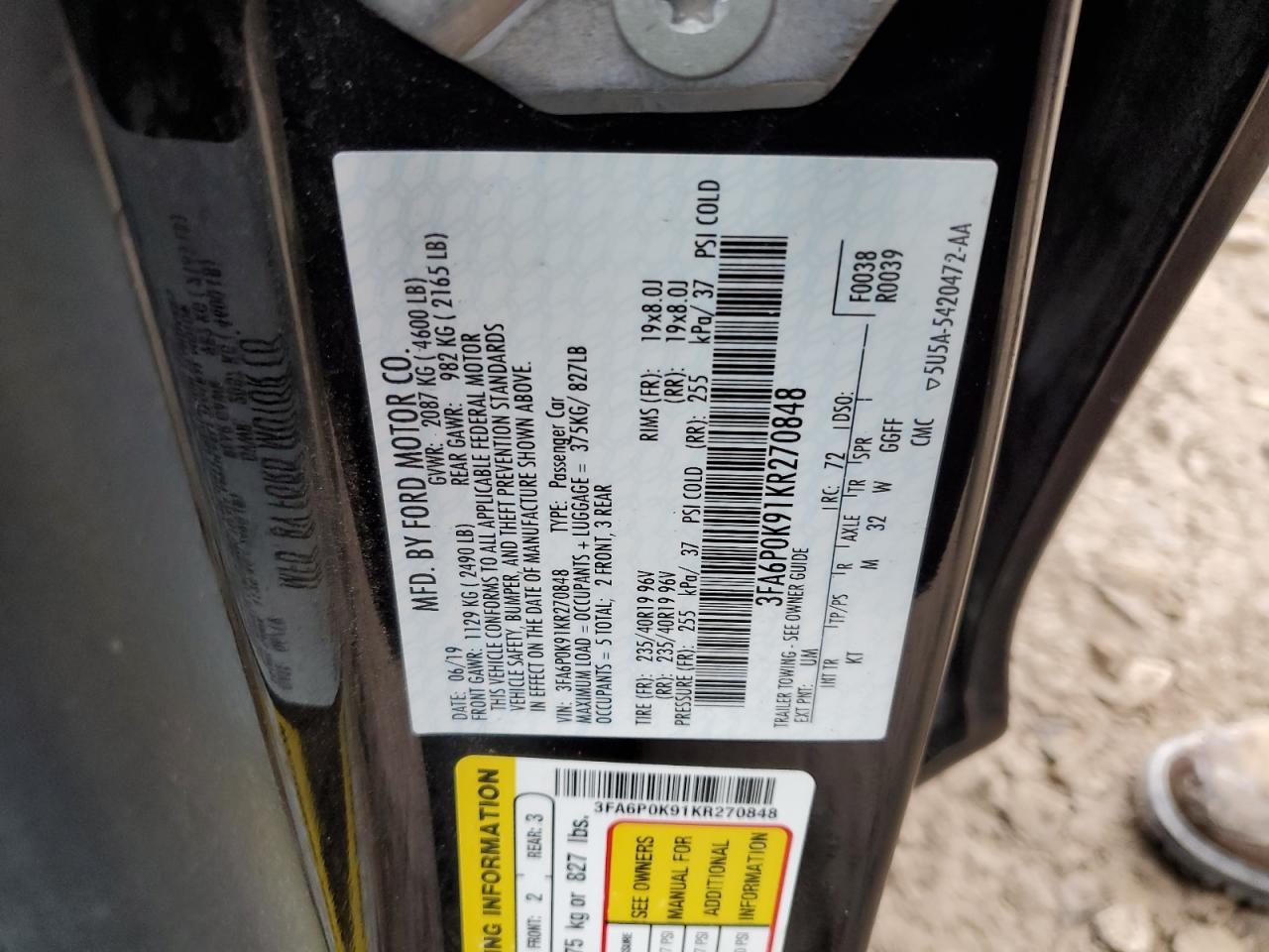 2019 Ford Fusion - Image 14