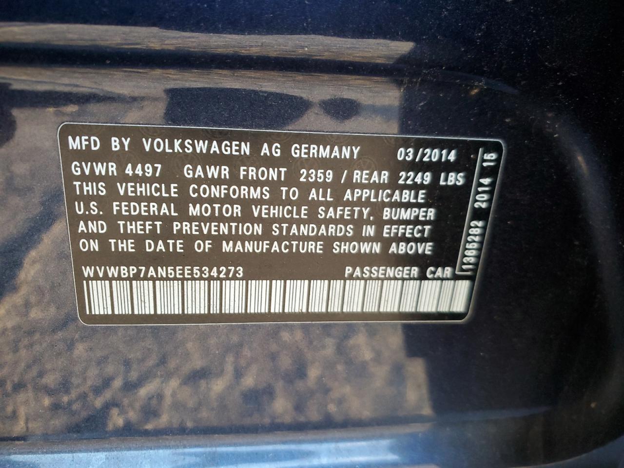 2014 Volkswagen Passat CC - Image 12