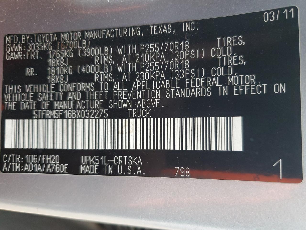 2011 Toyota Tundra - Image 14