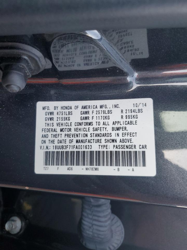 VIN 19UUB3F71FA001633 2015 ACURA TLX no.12