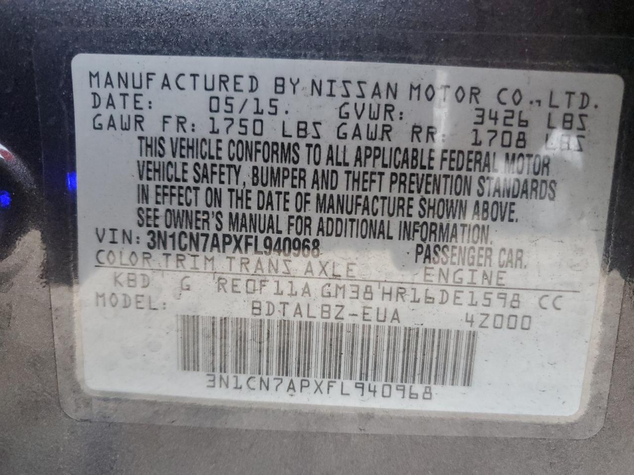 2015 Nissan Versa - Image 14