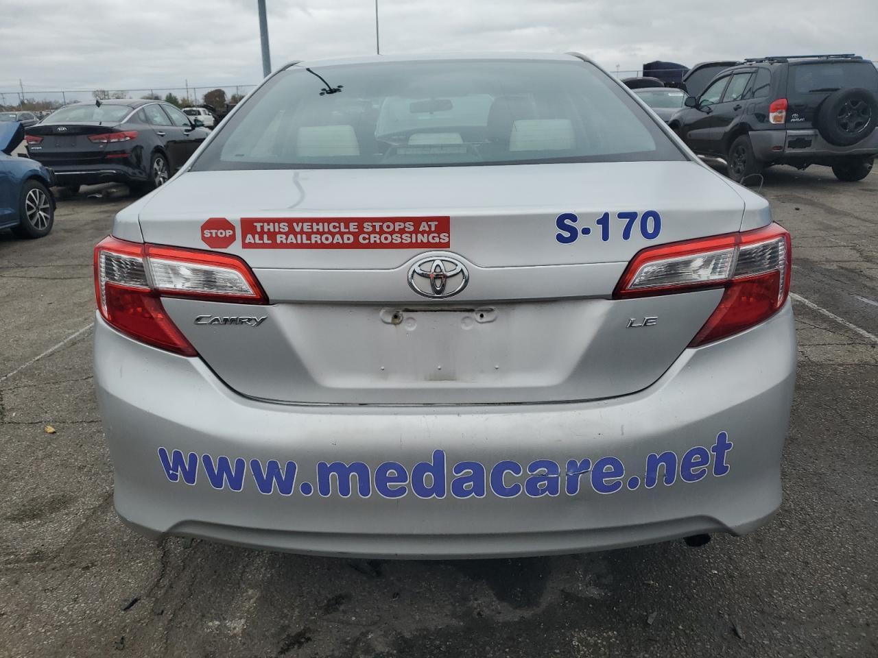 VIN 4T4BF1FKXDR324062 2013 TOYOTA CAMRY no.6