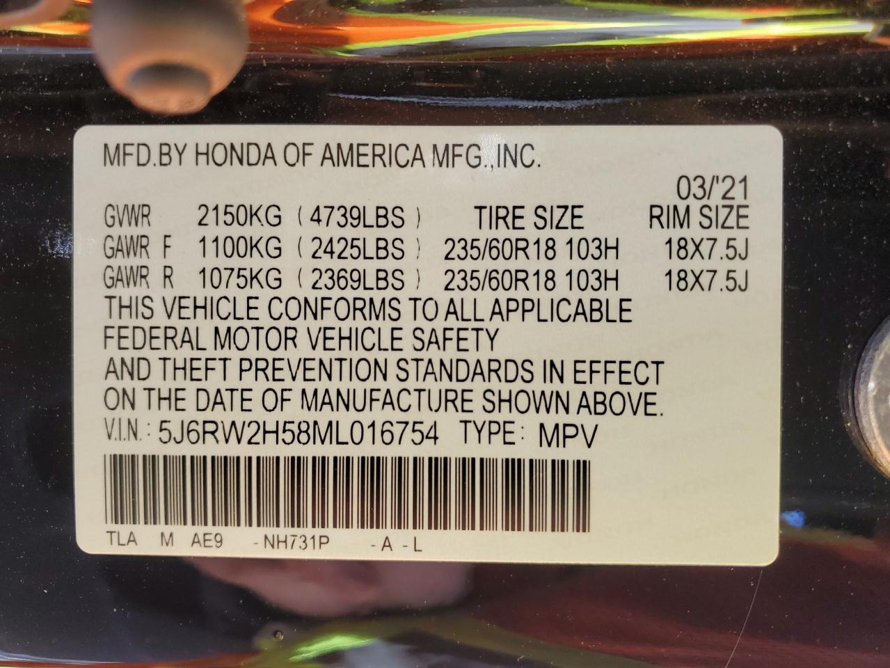 2021 Honda CR-V - Image 13