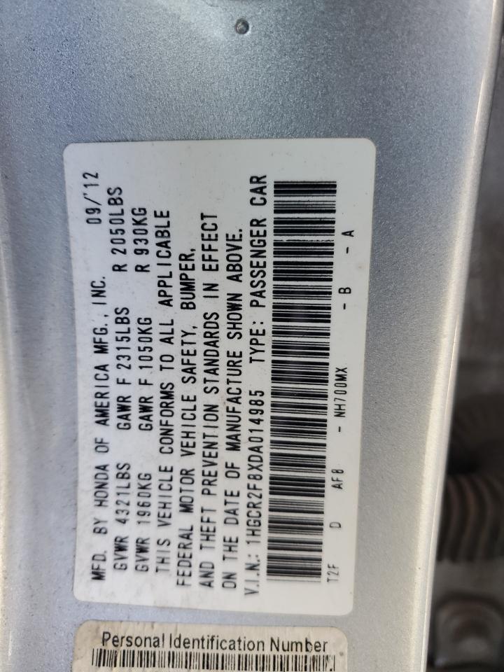 VIN 1HGCR2F8XDA014985 2013 HONDA ACCORD no.13