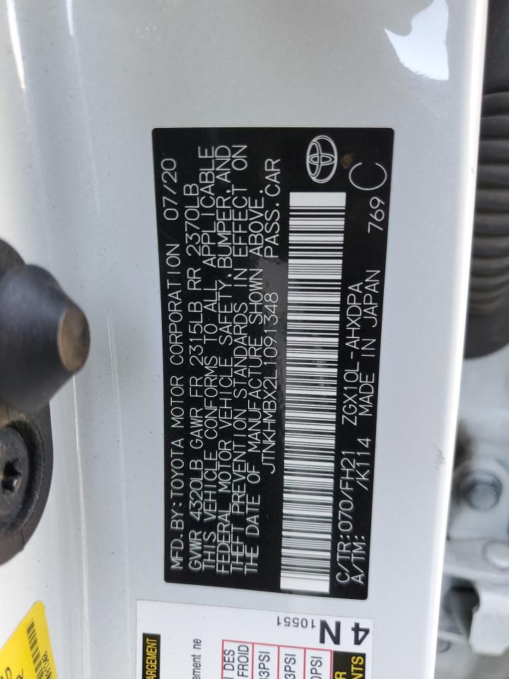 2020 Toyota C-Hr Xle VIN: JTNKHMBX2L1091348 Lot: 79702184