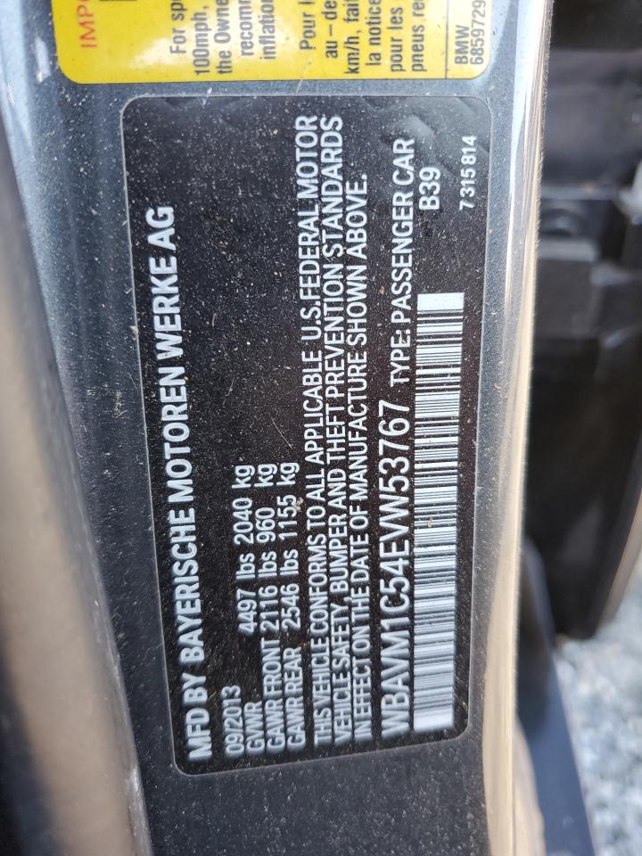 2014 BMW X1 Sdrive28I VIN: WBAVM1C54EVW53767 Lot: 82337304