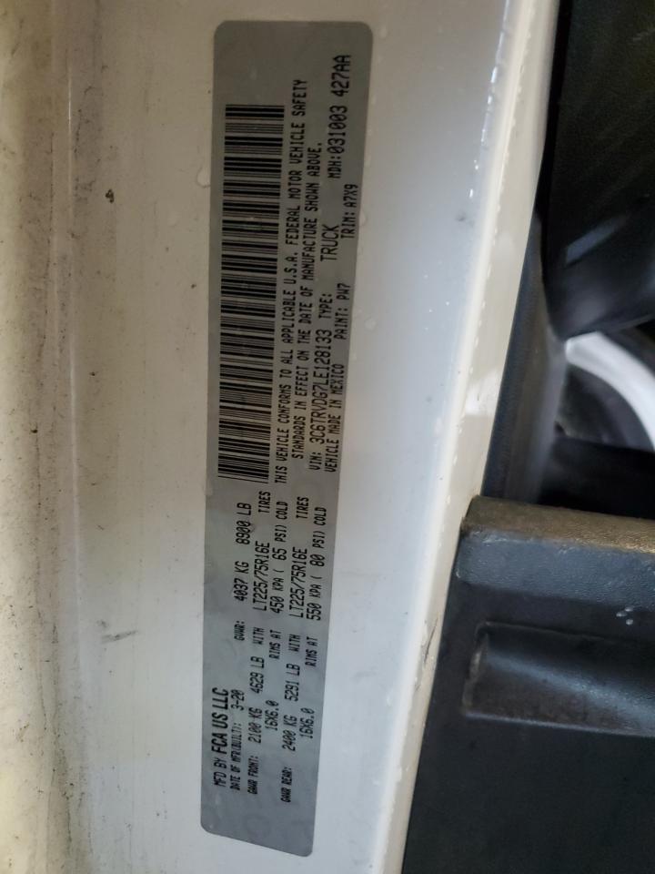 2020 Ram Promaster 2500 2500 High VIN: 3C6TRVDG7LE128133 Lot: 78759774