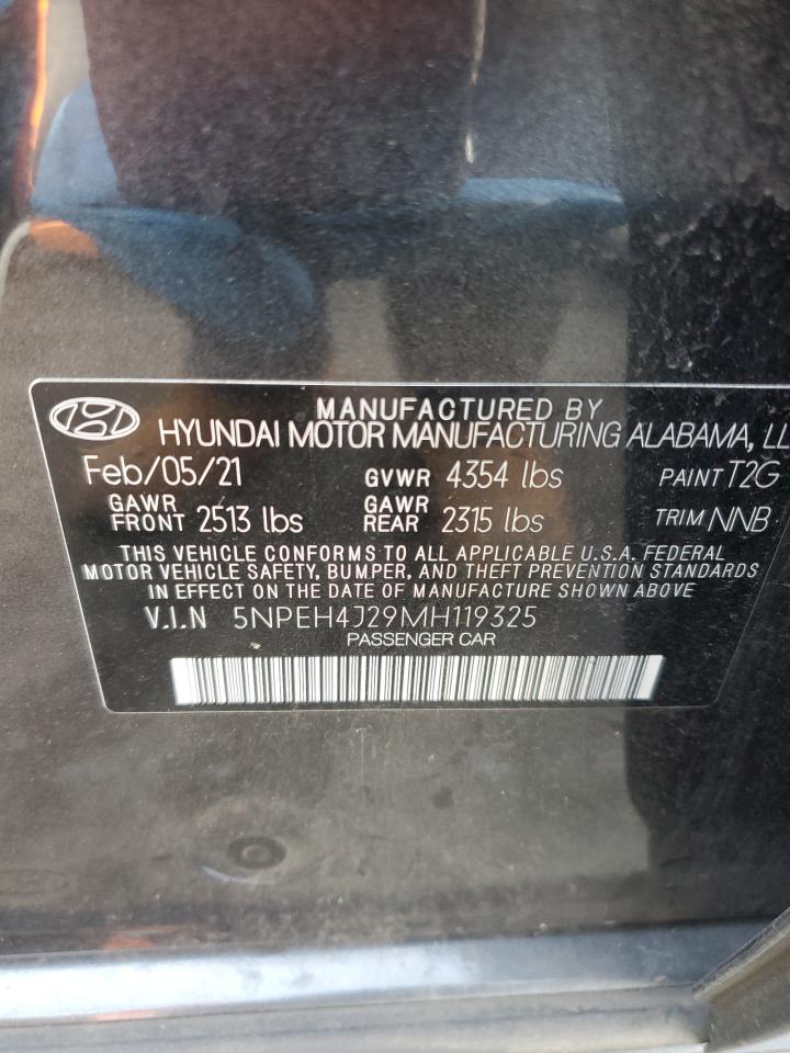 2021 Hyundai Sonata Limited VIN: 5NPEH4J29MH119325 Lot: 81424984