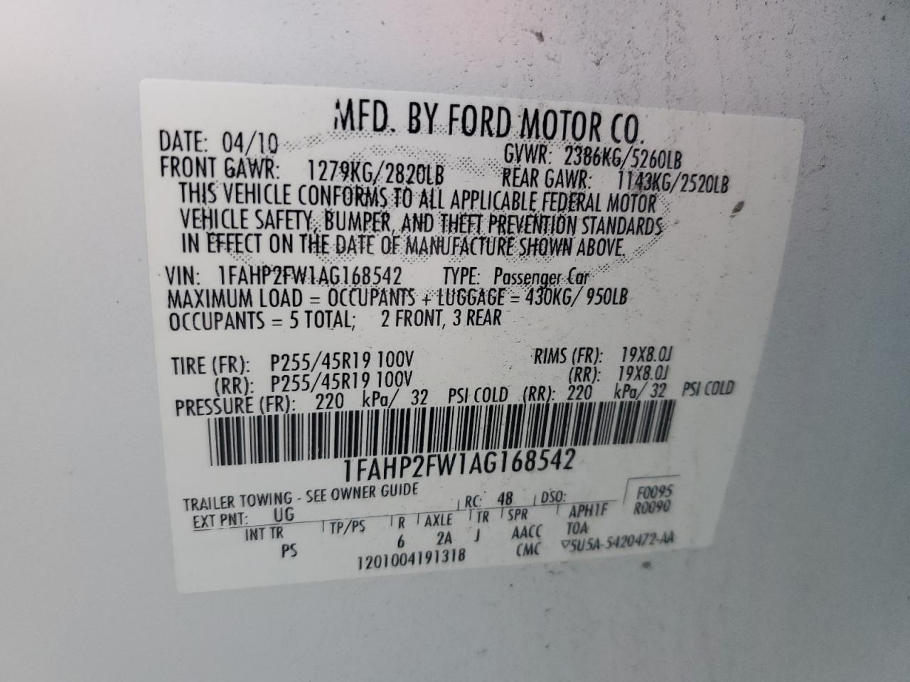 2010 Ford Taurus - Image 12