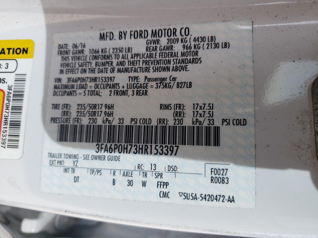 2017 Ford Fusion - Image 12