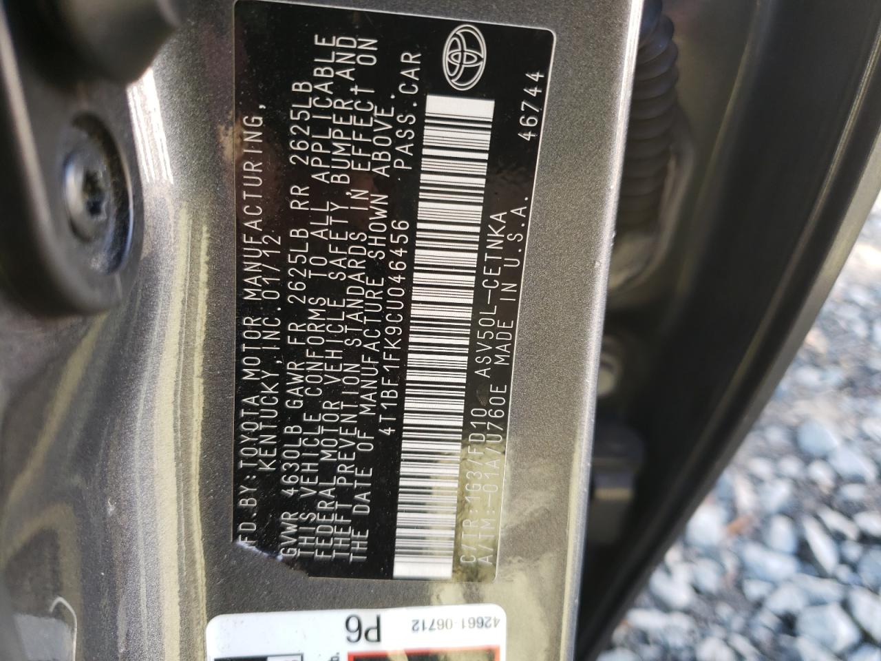 2012 Toyota Camry - Image 12