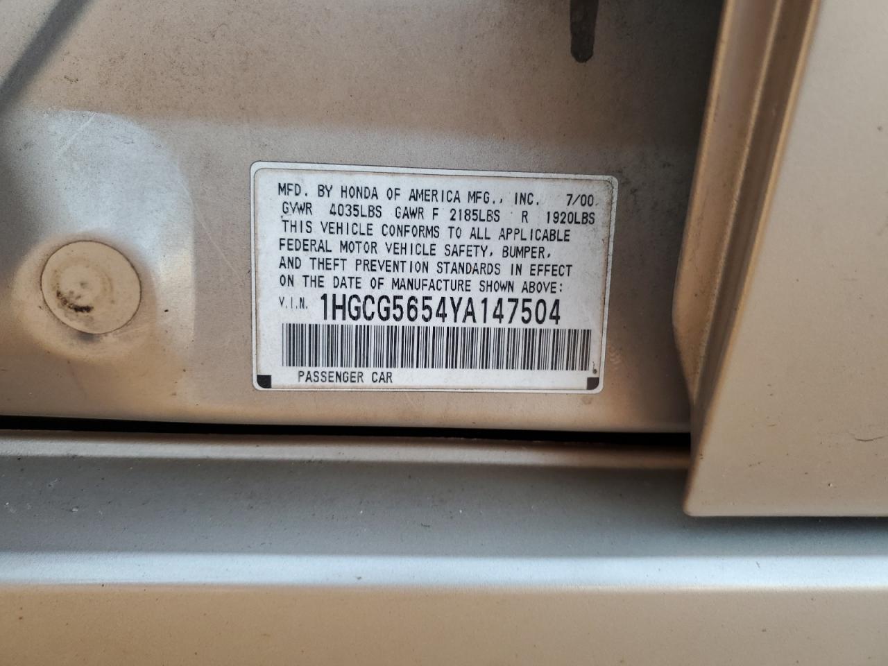 2000 Honda Accord - Image 15