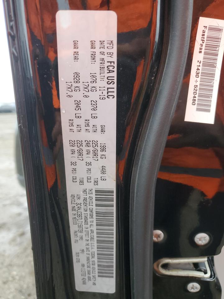 2020 Jeep Compass Latitude VIN: 3C4NJCBB7LT158720 Lot: 81303574