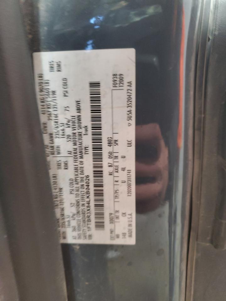 2020 Ford Transit T- - Delivery Van VIN: 1FTBR3X84LKB04026 Lot: 93359785