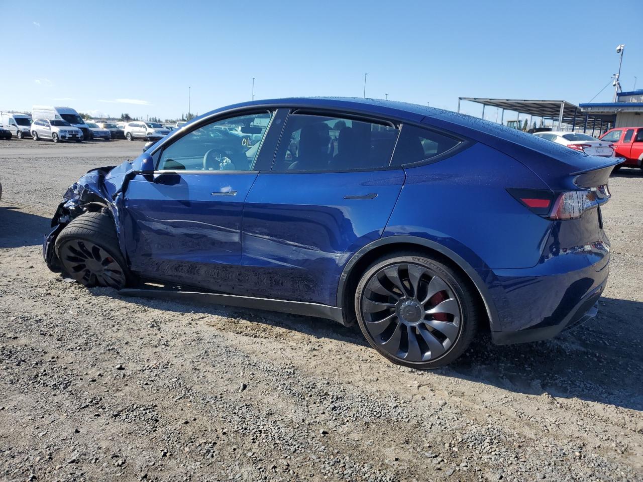 VIN 7SAYGDEF3NF484809 2022 TESLA MODEL Y no.2