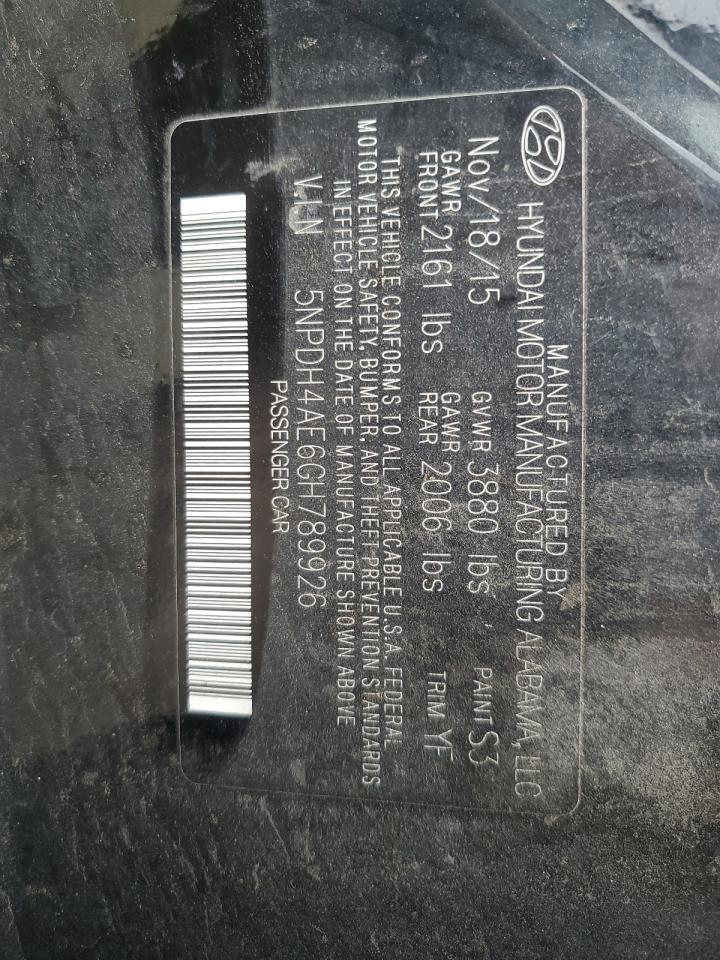 5NPDH4AE6GH789926 2016 HYUNDAI ELANTRA - Image 13