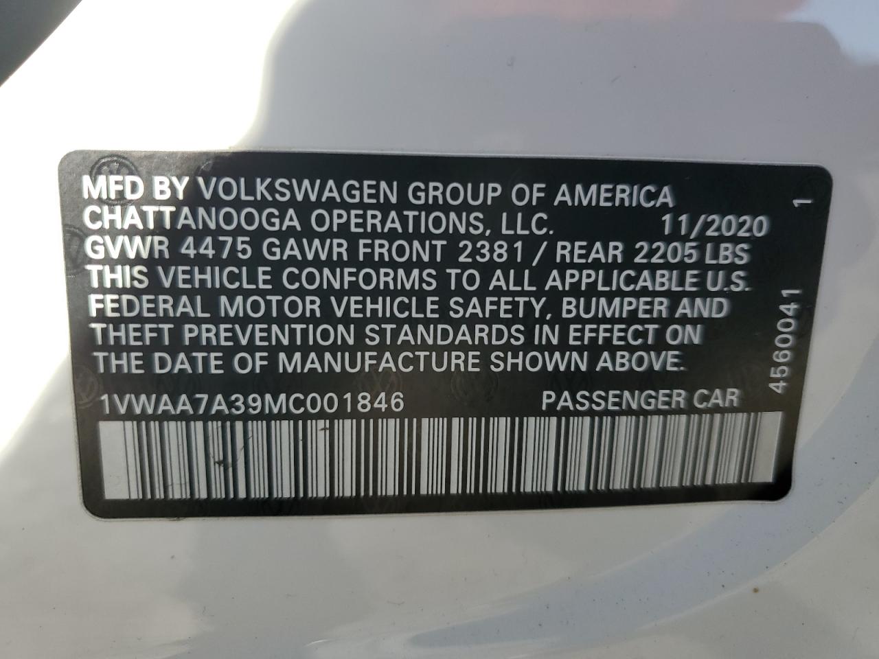 2021 Volkswagen Passat - Image 12