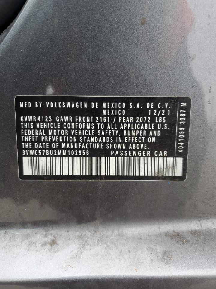 VIN 3VWC57BU2MM102956 2021 VOLKSWAGEN JETTA no.12