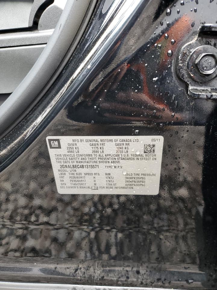 2011 Chevrolet Equinox Ls VIN: 2GNALBEC4B1315571 Lot: 81267774